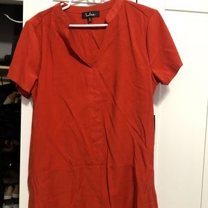 Lulu’s orange dress